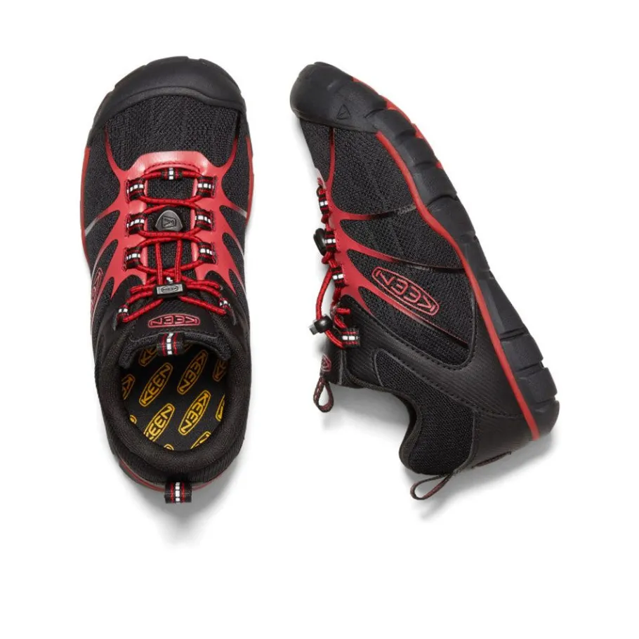 Kids KEEN Shoes<Big Kids' Chandler 2 Cnx Sneaker | Black/Red Carpet