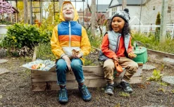 Kids KEEN Shoes<Big Kids' Chandler 2 Cnx Sneaker | Black Iris/Evening Primrose