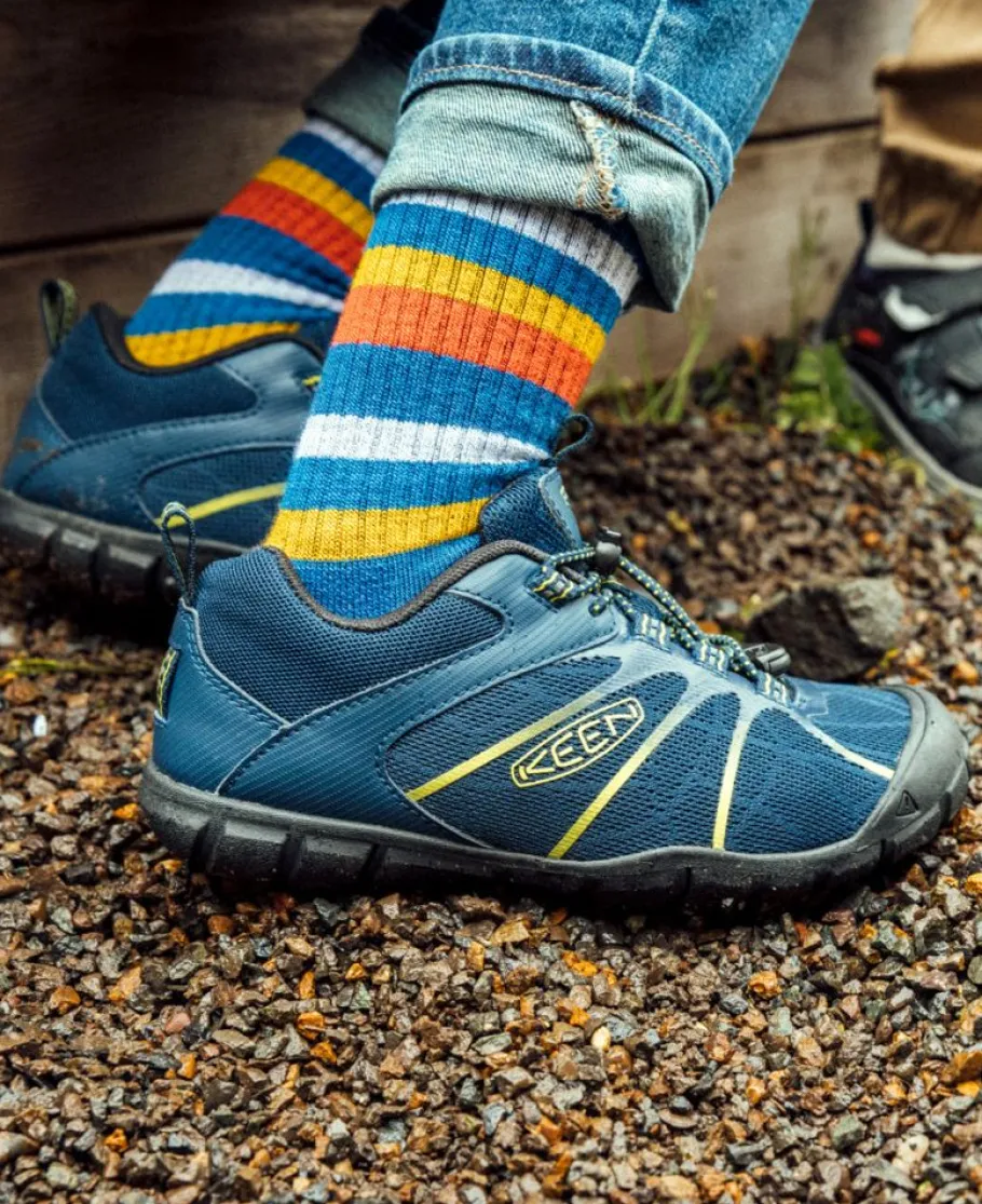 Kids KEEN Shoes<Big Kids' Chandler 2 Cnx Sneaker | Black Iris/Evening Primrose