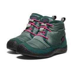Kids KEEN Boots<Big Kids' Howser Ii Waterproof Chukka | Dark Forest/Fuchsia Purple