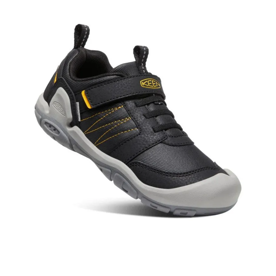 Kids KEEN Shoes<Big Kids' Knotch Peak Sneaker | Black/ Yellow