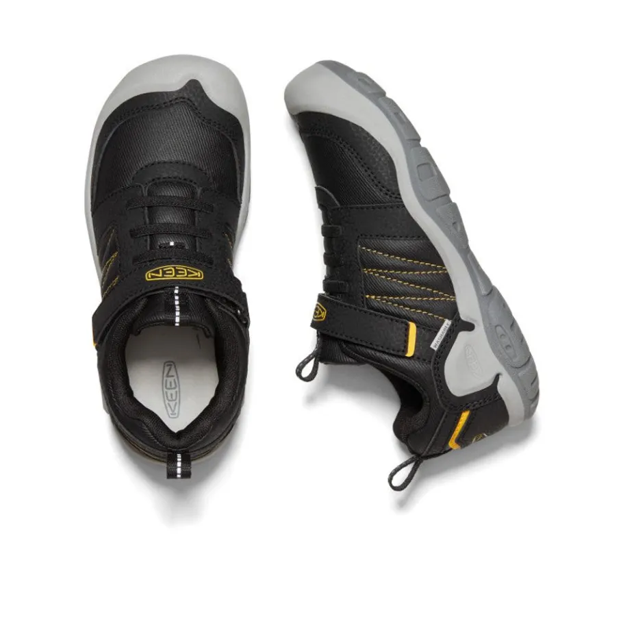 Kids KEEN Shoes<Big Kids' Knotch Peak Sneaker | Black/ Yellow