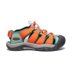 Kids KEEN Sandals<Big Kids' Newport Boundless Sandal | Granite Green/Scarlet Ibis