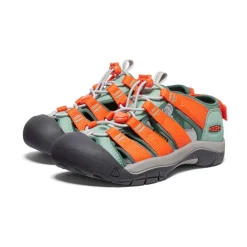 Kids KEEN Sandals<Big Kids' Newport Boundless Sandal | Granite Green/Scarlet Ibis