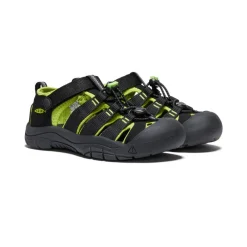 Kids KEEN Sandals<Big Kids' Newport H2 | Black/Lime Green