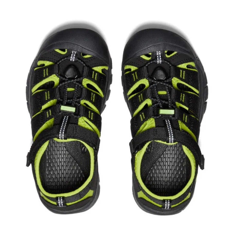 Kids KEEN Sandals<Big Kids' Newport H2 | Black/Lime Green