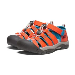 Kids KEEN Sandals<Big Kids' Newport H2 | Safety Orange/Fjord Blue