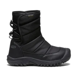 Kids KEEN Boots<Big Kids' Puffrider Waterproof Winter Boot | Black/Steel Grey