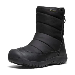 Kids KEEN Boots<Big Kids' Puffrider Waterproof Winter Boot | Black/Steel Grey