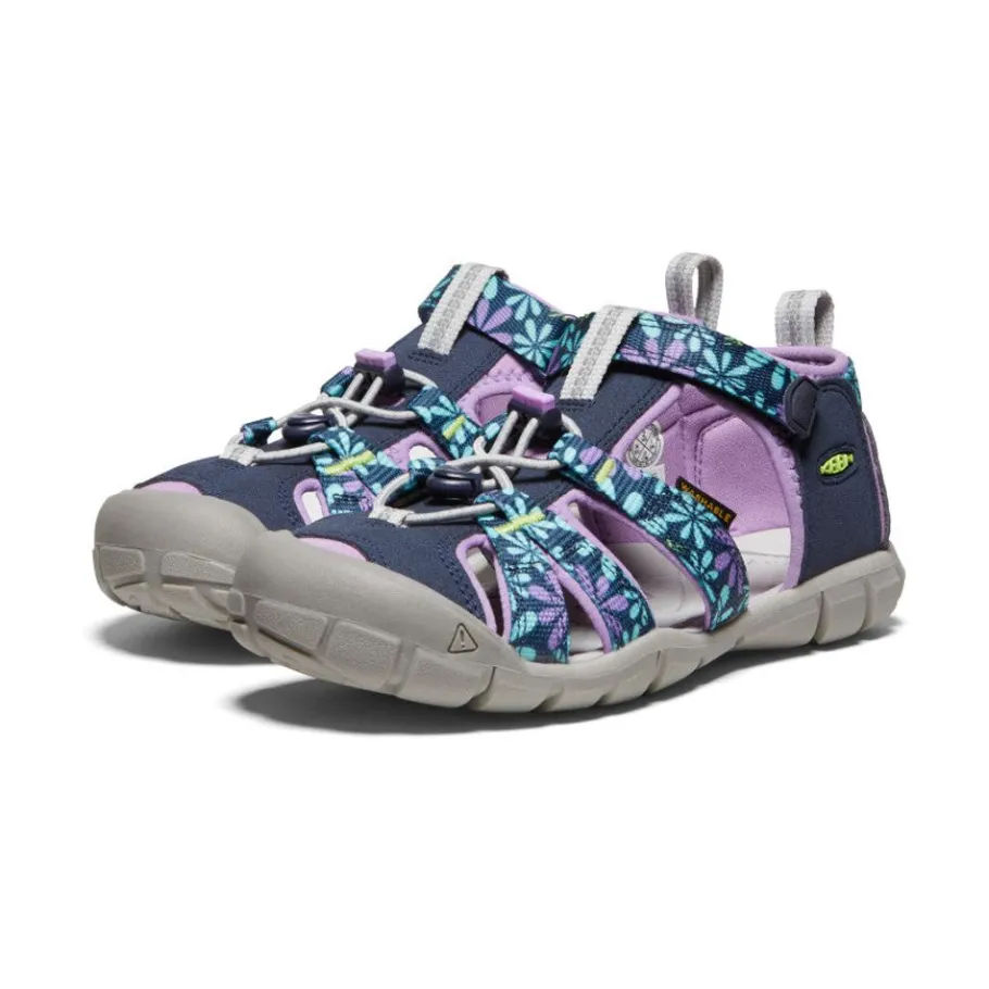 Kids KEEN Sandals<Big Kids' Seacamp Ii Cnx | Black Iris/African Violet