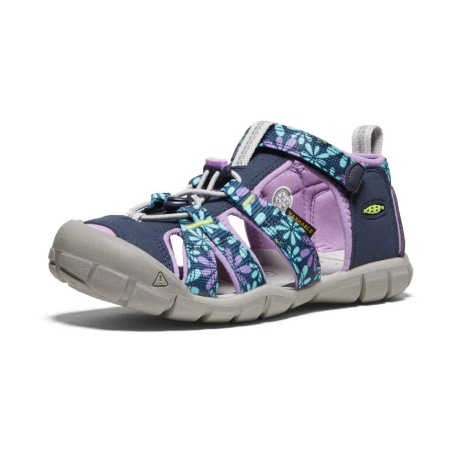 Kids KEEN Sandals<Big Kids' Seacamp Ii Cnx | Black Iris/African Violet