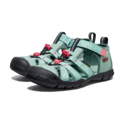 Kids KEEN Sandals<Big Kids' Seacamp Ii Cnx | Granite Green/Cayenne