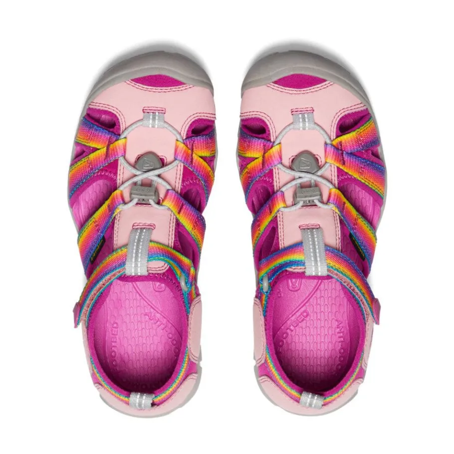 Kids KEEN Sandals<Big Kids' Seacamp Ii Cnx | Rainbow/Festival Fuchsia