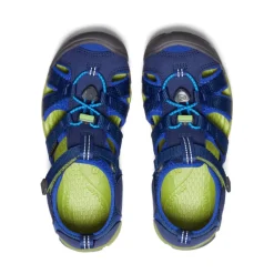 Kids KEEN Sandals<Big Kids' Seacamp Ii Cnx | Blue Depths/Chartreuse