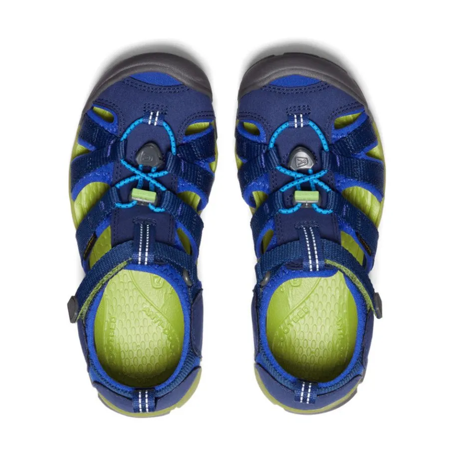 Kids KEEN Sandals<Big Kids' Seacamp Ii Cnx | Blue Depths/Chartreuse