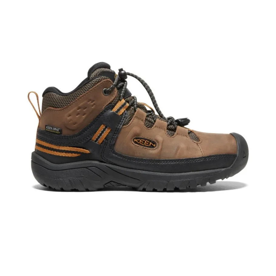 Kids KEEN Boots<Big Kids' Targhee Waterproof Boot | Dark Earth/Golden Brown