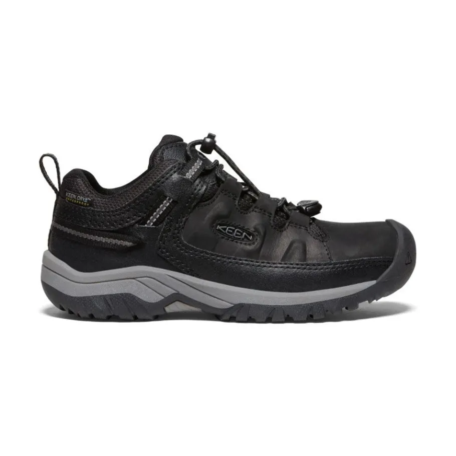 Kids KEEN Shoes<Big Kids' Targhee Waterproof Shoe | Black/Steel Grey