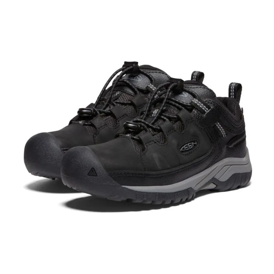 Kids KEEN Shoes<Big Kids' Targhee Waterproof Shoe | Black/Steel Grey