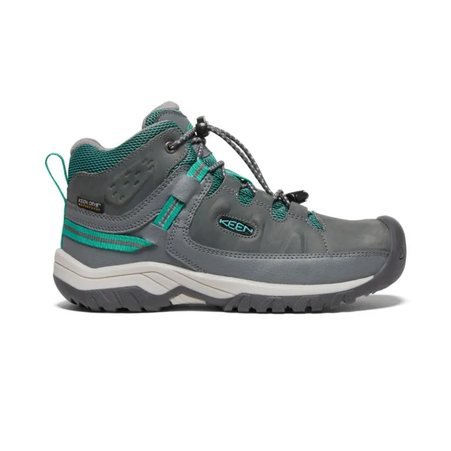 Kids KEEN Boots<Big Kids' Targhee Waterproof Boot | Steel Grey/Porcelain