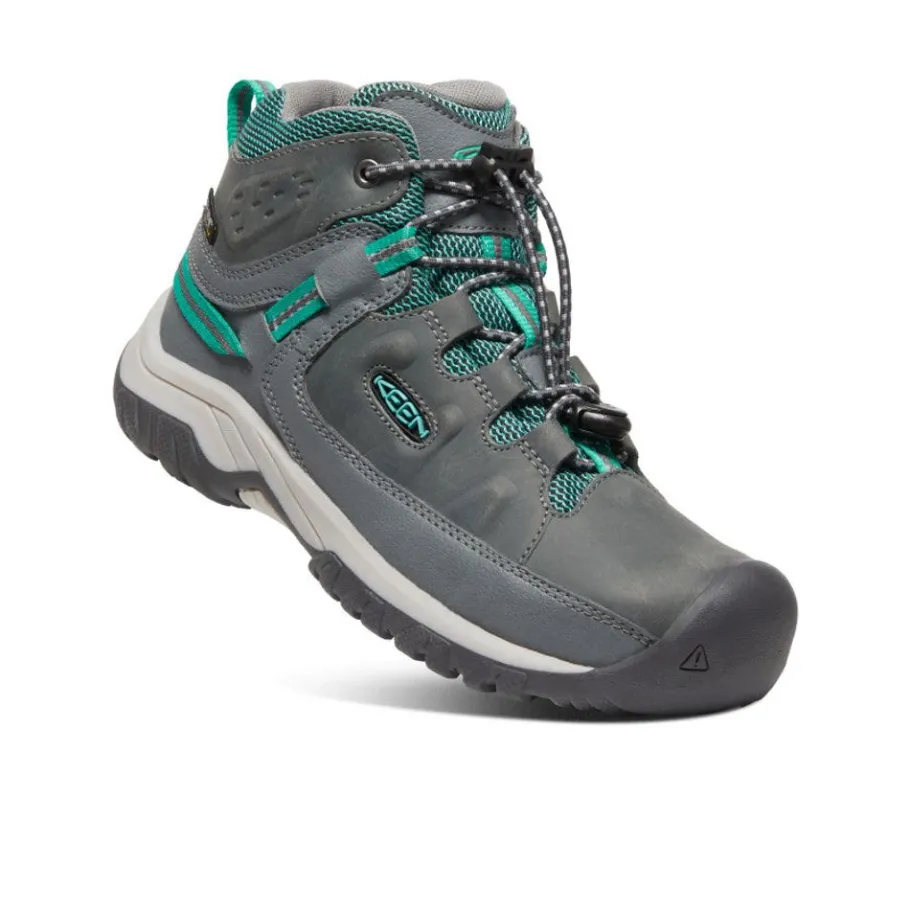 Kids KEEN Boots<Big Kids' Targhee Waterproof Boot | Steel Grey/Porcelain