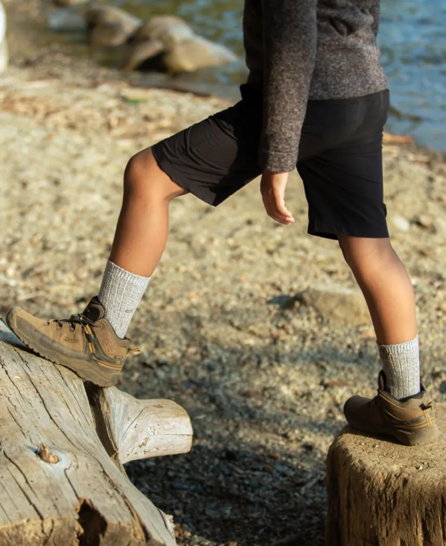 Kids KEEN Boots<Big Kids' Targhee Waterproof Boot | Steel Grey/Porcelain