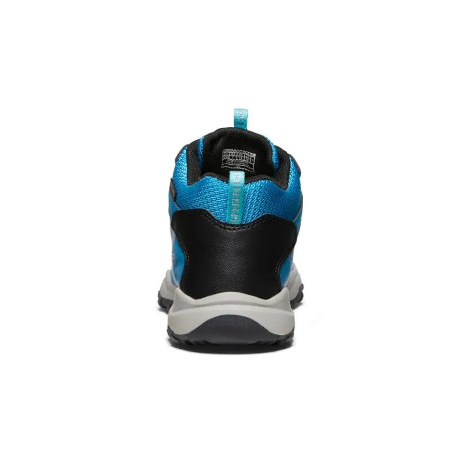 Kids KEEN Boots<Big Kids' Wanduro Waterproof Boot | Fjord Blue/Fuchsia Purple