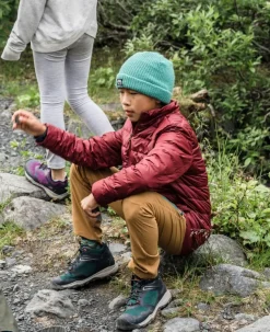 Kids KEEN Boots<Big Kids' Wanduro Waterproof Boot | Fjord Blue/Fuchsia Purple