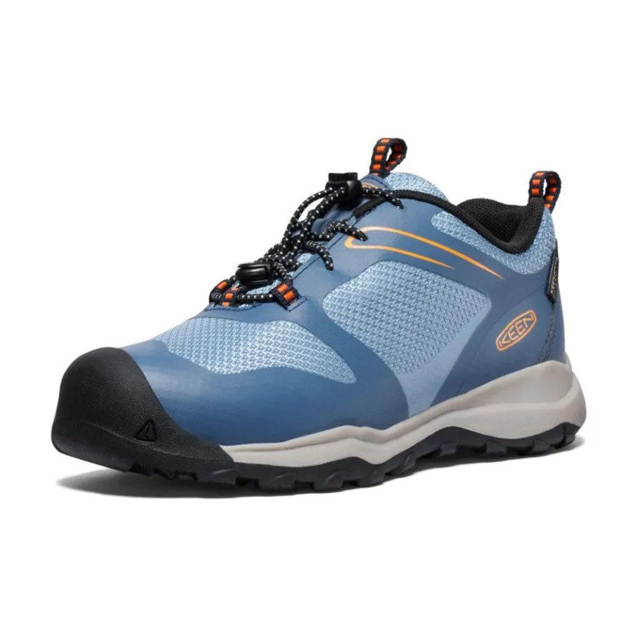Kids KEEN Shoes<Big Kids' Wanduro Waterproof Shoe | Vintage Indigo/Scarlet Ibis
