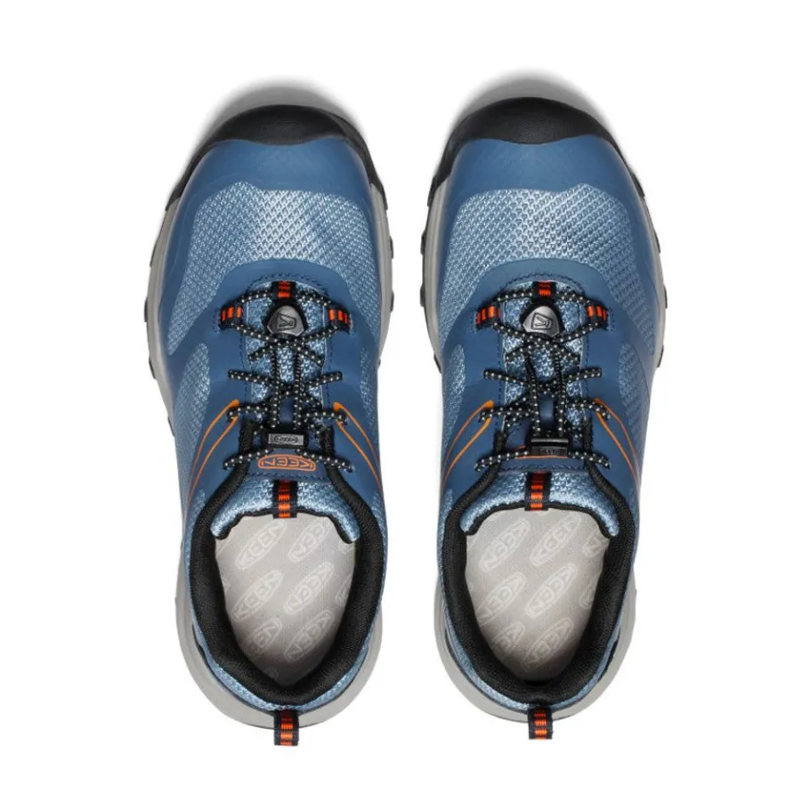 Kids KEEN Shoes<Big Kids' Wanduro Waterproof Shoe | Vintage Indigo/Scarlet Ibis