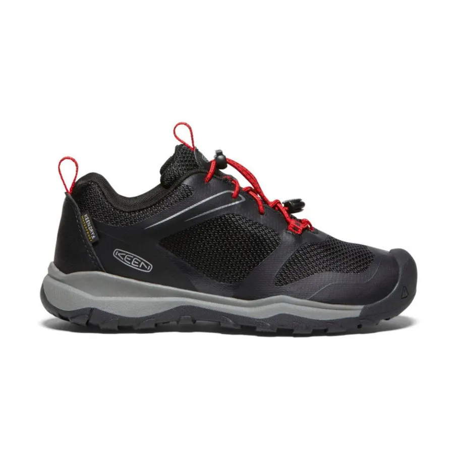 Kids KEEN Shoes<Big Kids' Wanduro Waterproof Shoe | Black/Ribbon Red