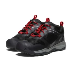 Kids KEEN Shoes<Big Kids' Wanduro Waterproof Shoe | Black/Ribbon Red