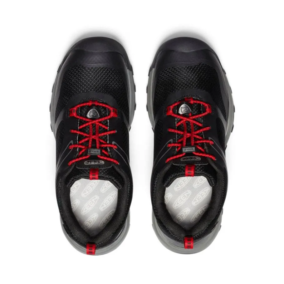 Kids KEEN Shoes<Big Kids' Wanduro Waterproof Shoe | Black/Ribbon Red