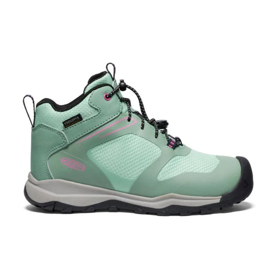 Kids KEEN Boots<Big Kids' Wanduro Waterproof Boot | Granite Green/Ibis Rose