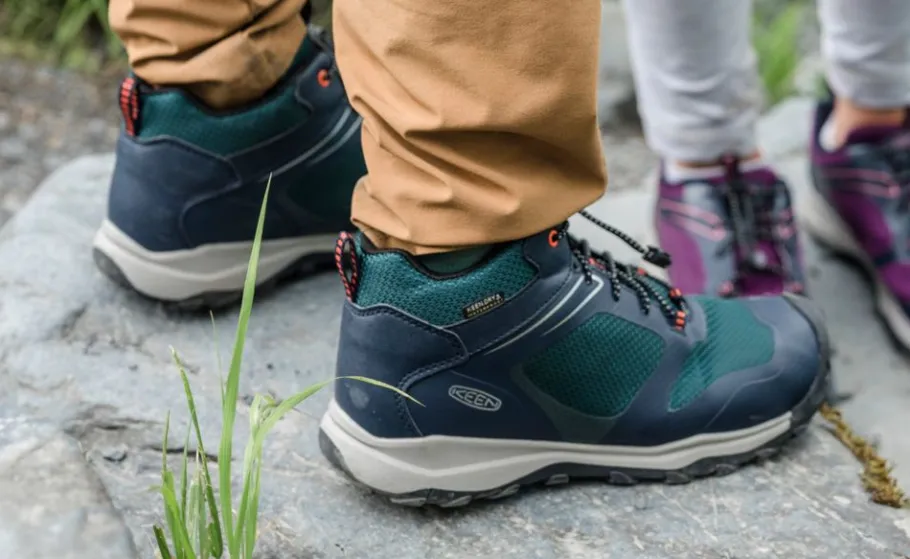 Kids KEEN Boots<Big Kids' Wanduro Waterproof Boot | Granite Green/Ibis Rose