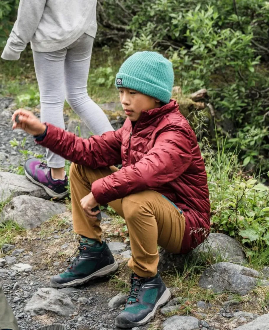 Kids KEEN Boots<Big Kids' Wanduro Waterproof Boot | Granite Green/Ibis Rose