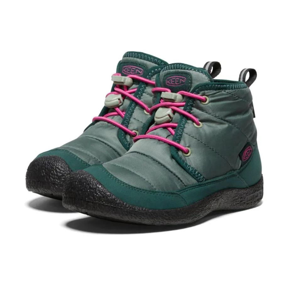Kids KEEN Boots<Little Kids' Howser Ii Waterproof Chukka | Dark Forest/Fuchsia Purple