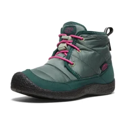Kids KEEN Boots<Little Kids' Howser Ii Waterproof Chukka | Dark Forest/Fuchsia Purple