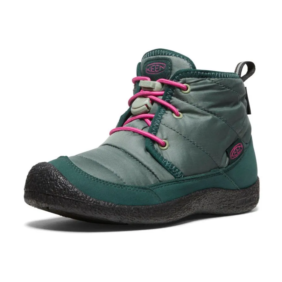Kids KEEN Boots<Little Kids' Howser Ii Waterproof Chukka | Dark Forest/Fuchsia Purple