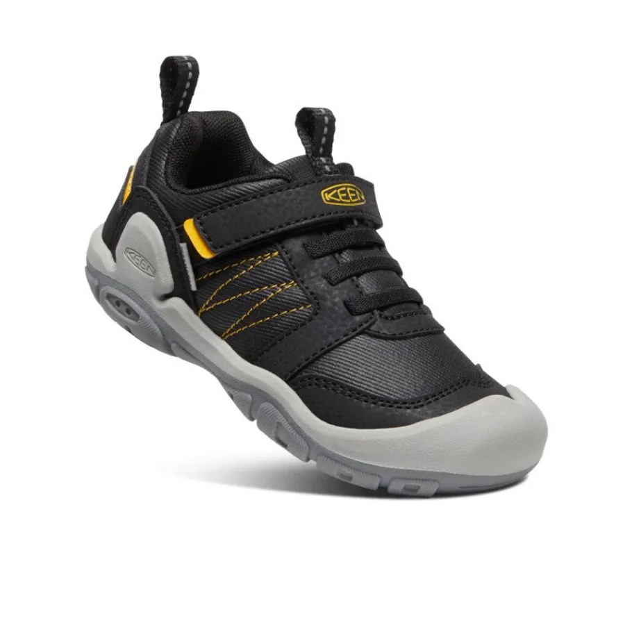 Kids KEEN Shoes<Little Kids' Knotch Peak Sneaker | Black/ Yellow