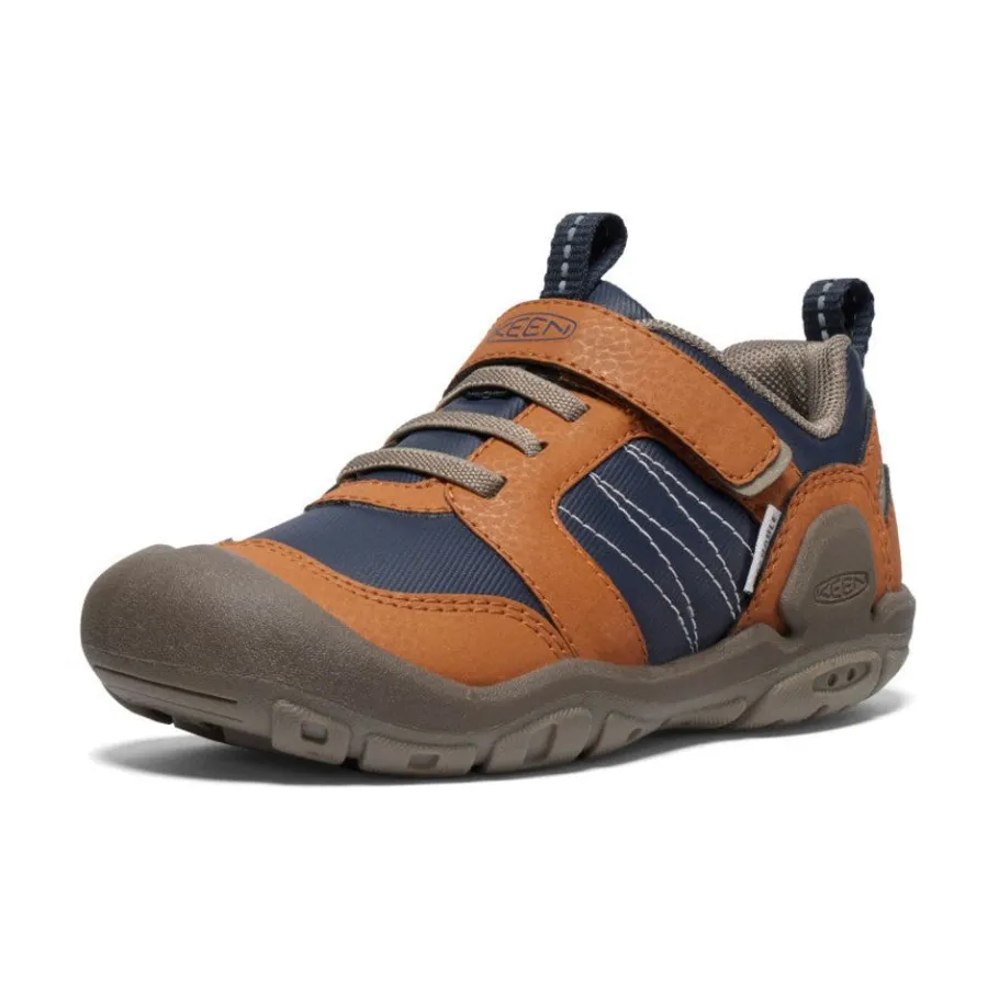 Kids KEEN Shoes<Little Kids' Knotch Peak Sneaker | Maple/Sky Captain
