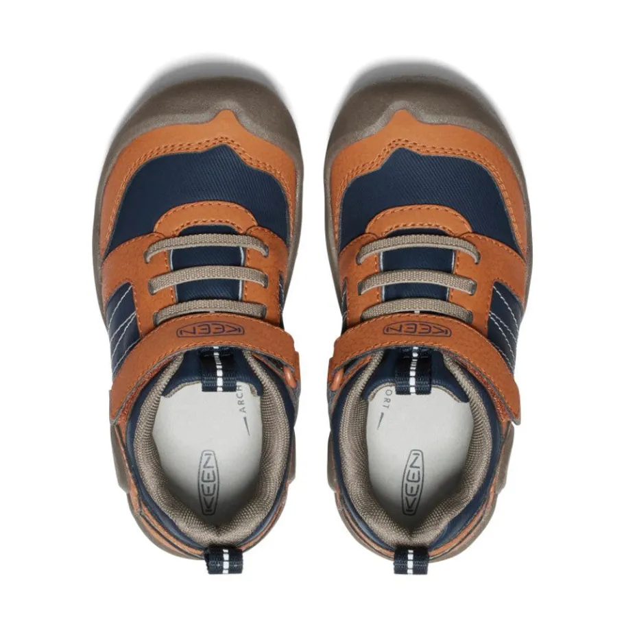 Kids KEEN Shoes<Little Kids' Knotch Peak Sneaker | Maple/Sky Captain