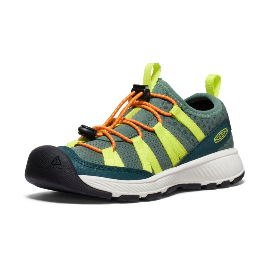 Kids KEEN Shoes<Little Kids' Motozoa Sneaker | Sea Moss/Scarlet Ibis