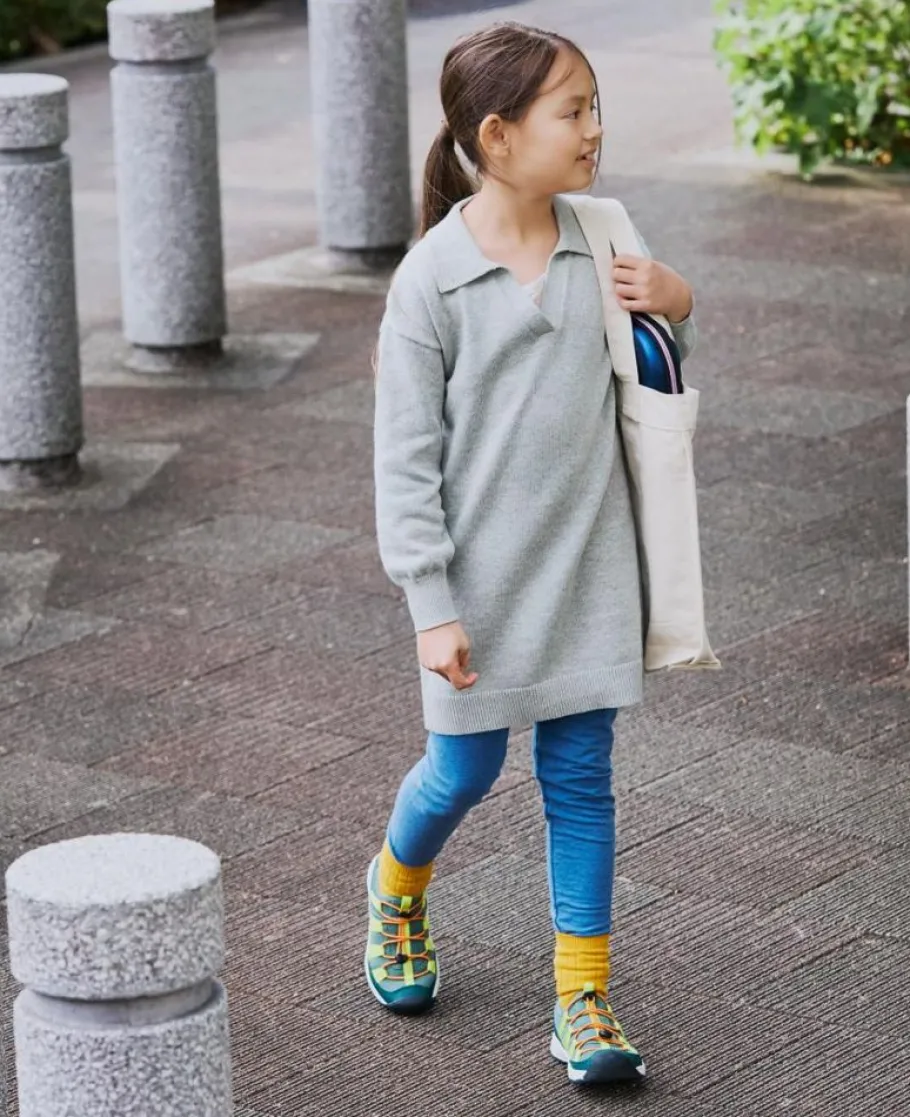 Kids KEEN Shoes<Little Kids' Motozoa Sneaker | Sea Moss/Scarlet Ibis