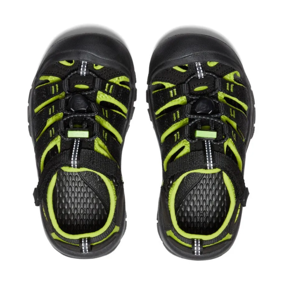 Kids KEEN Sandals<Little Kids' Newport H2 | Black/Lime Green