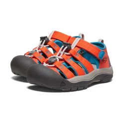 Kids KEEN Sandals<Little Kids' Newport H2 | Safety Orange/Fjord Blue