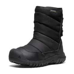 Kids KEEN Boots<Little Kids' Puffrider Waterproof Winter Boot | Black/Steel Grey