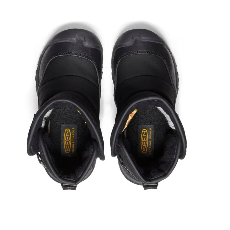 Kids KEEN Boots<Little Kids' Puffrider Waterproof Winter Boot | Black/Steel Grey