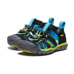Kids KEEN Sandals<Little Kids' Seacamp Ii Cnx | Black/Brilliant Blue