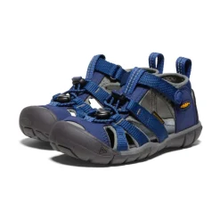 Kids KEEN Sandals<Little Kids' Seacamp Ii Cnx | Blue Depths/Gargoyle