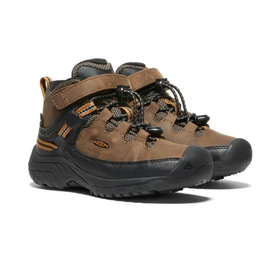 Kids KEEN Boots<Little Kids' Targhee Waterproof Boot | Dark Earth/Golden Brown